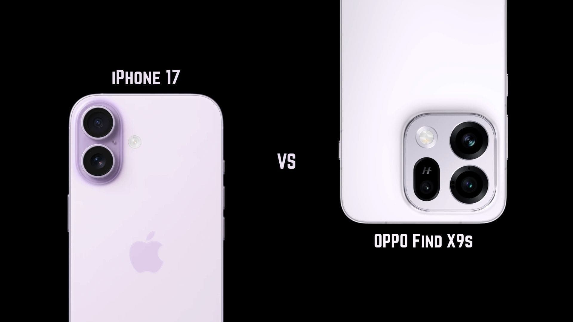 OPPO Find X9s Pro vs iPhone 17: Camera, Battery, Performance Specs