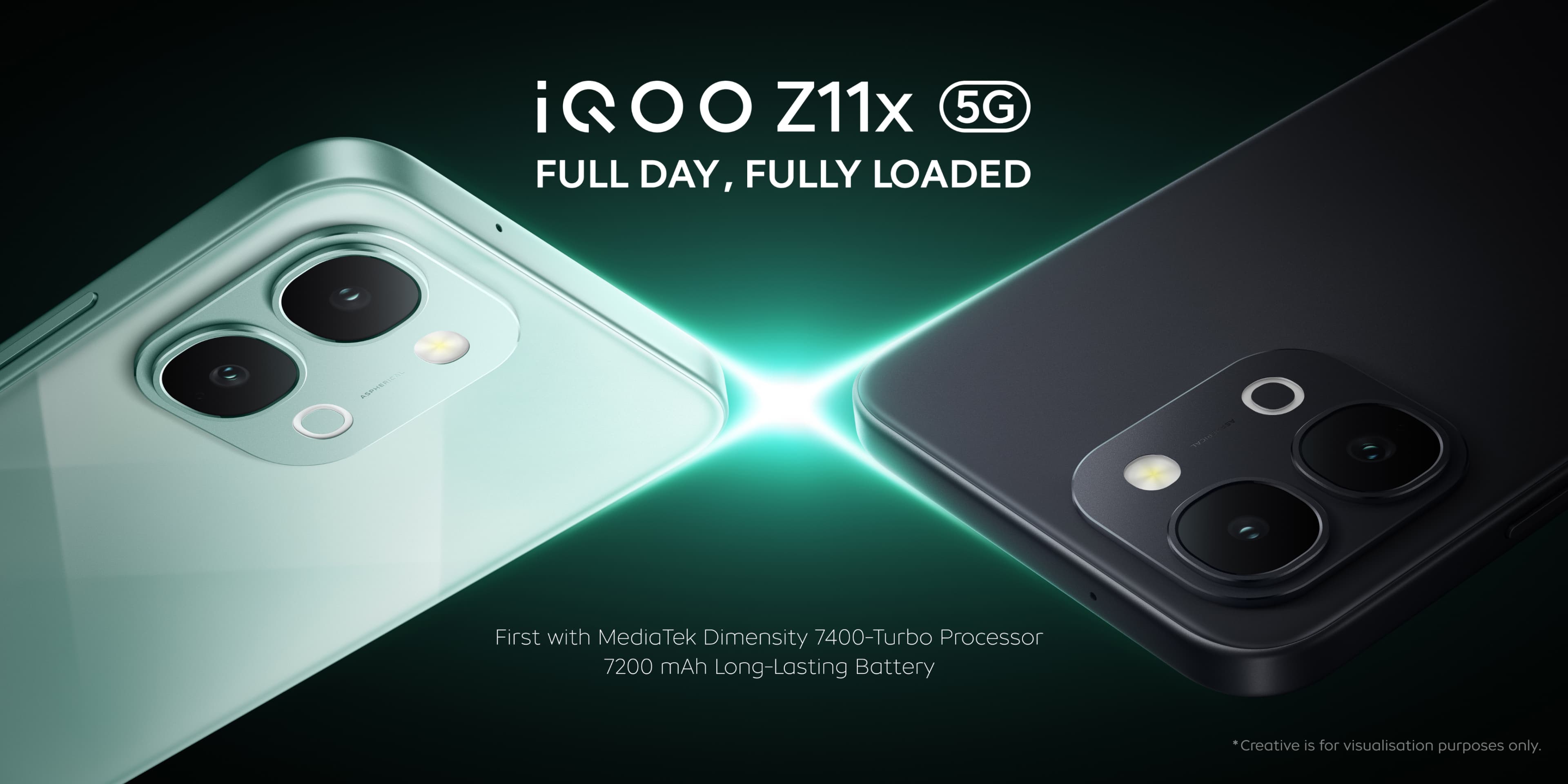 iQOO Z11x 5G Launched in India with 7200mAh Battery and Dimensity 7400 Turbo