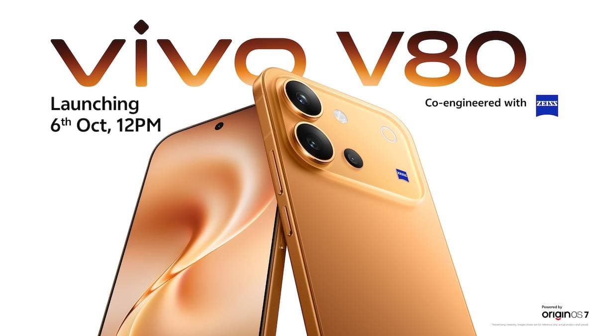 Vivo V80 Coming With 7,200mAh Battery and OriginOS 7