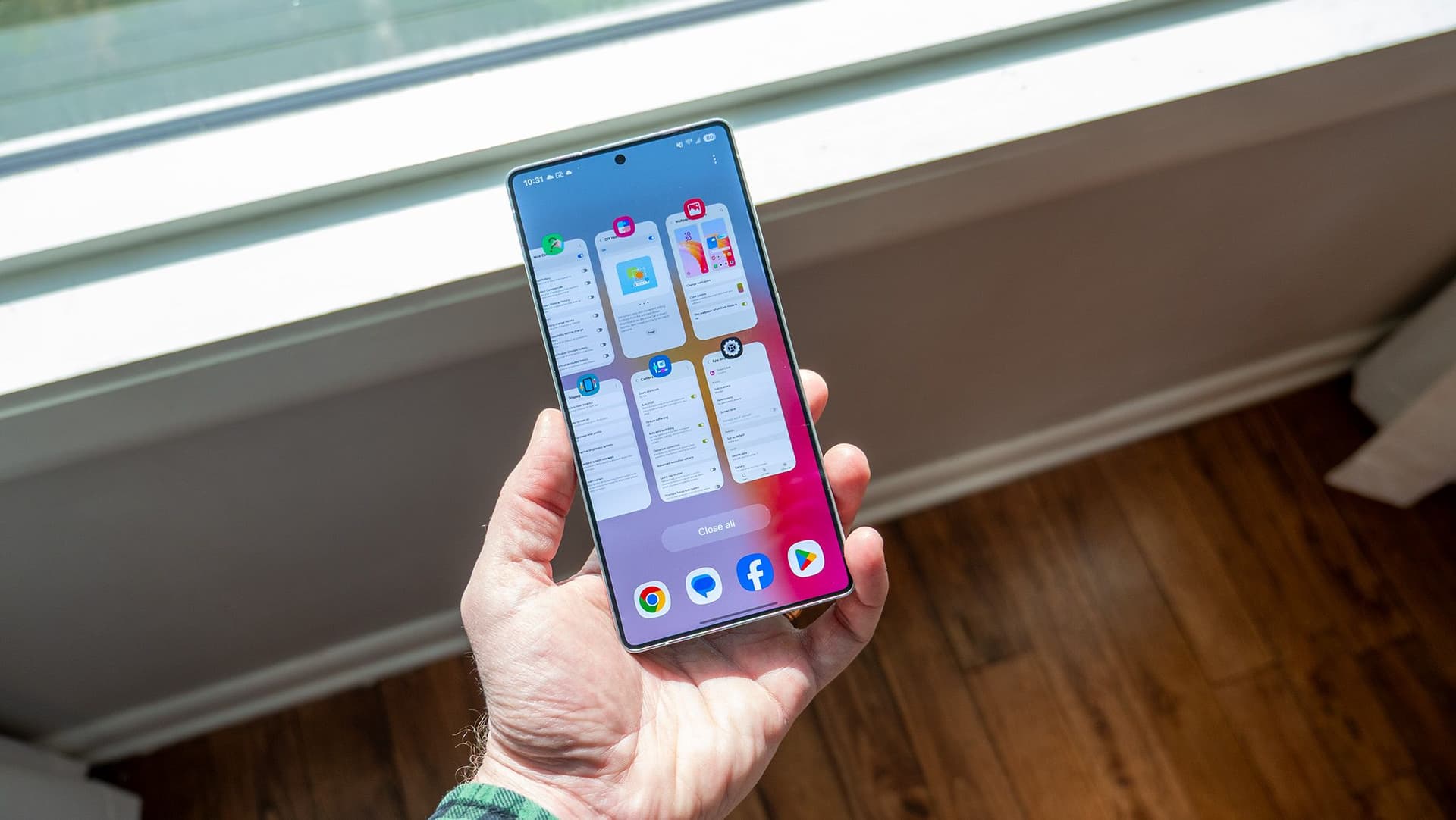 Galaxy S26 Ultra Privacy Display shown in leaked hands-on video