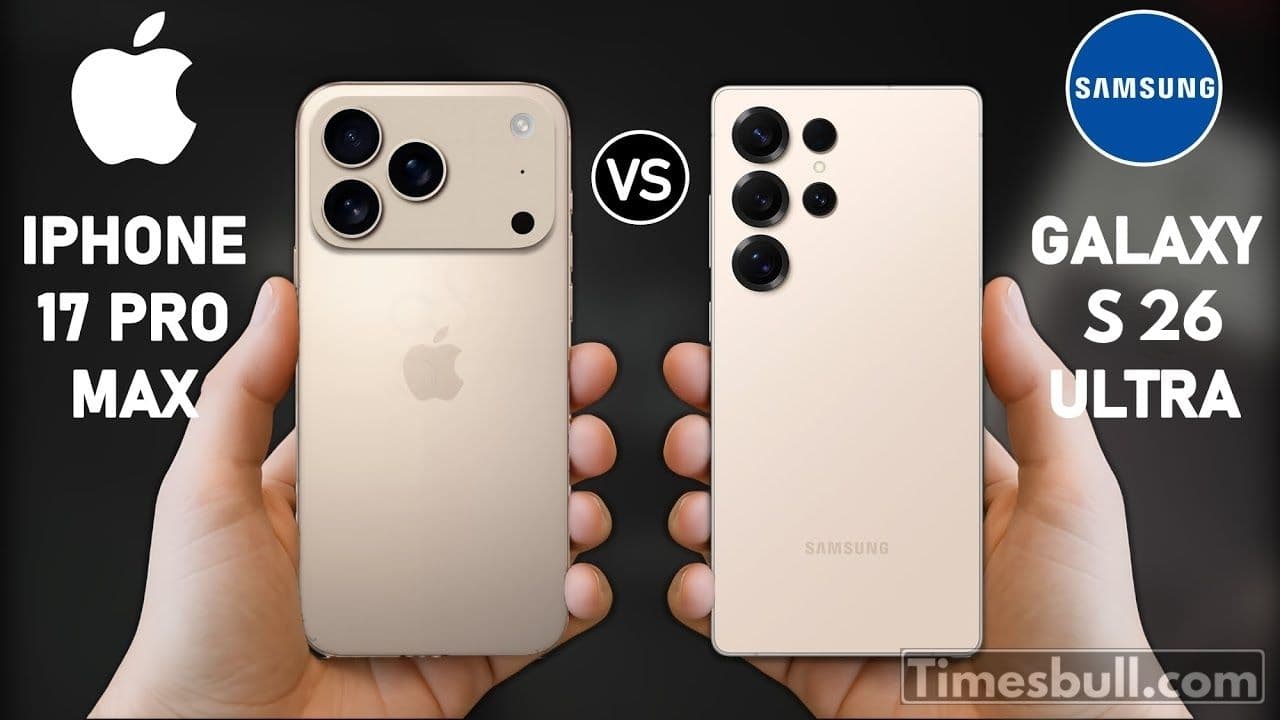Samsung Galaxy S26 Ultra vs. iPhone 17 Pro Max: Full Specs Compared