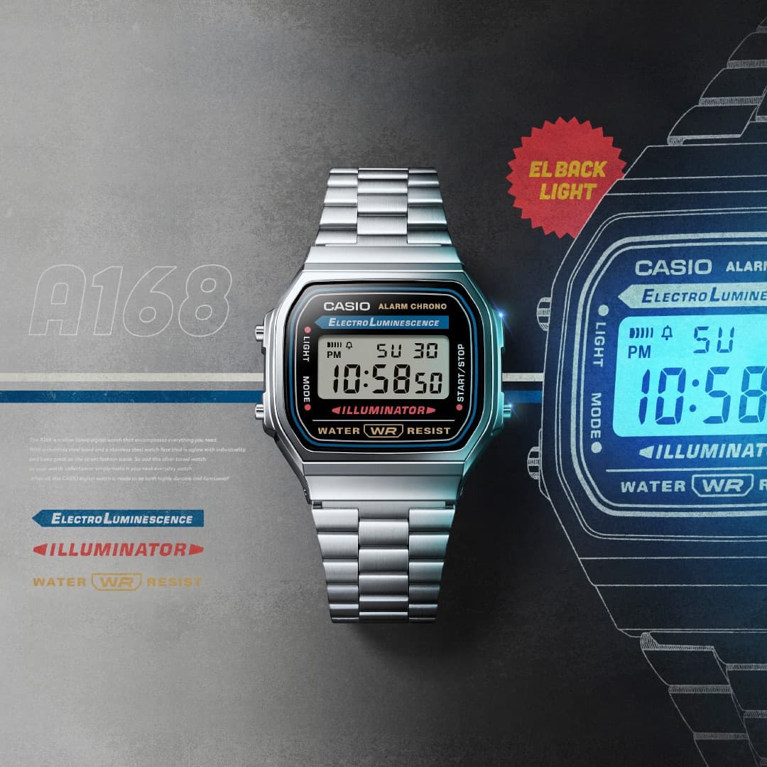 PPP Cameras N168: Casio A168 Gets Nikon-Inspired Camera Watch Makeover