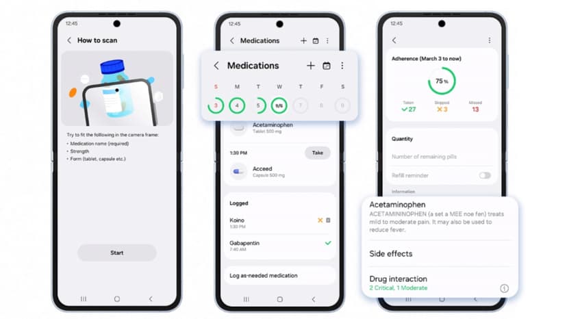 Samsung Health Adds Find Care Feature With PharmEasy and Tata 1mg in India