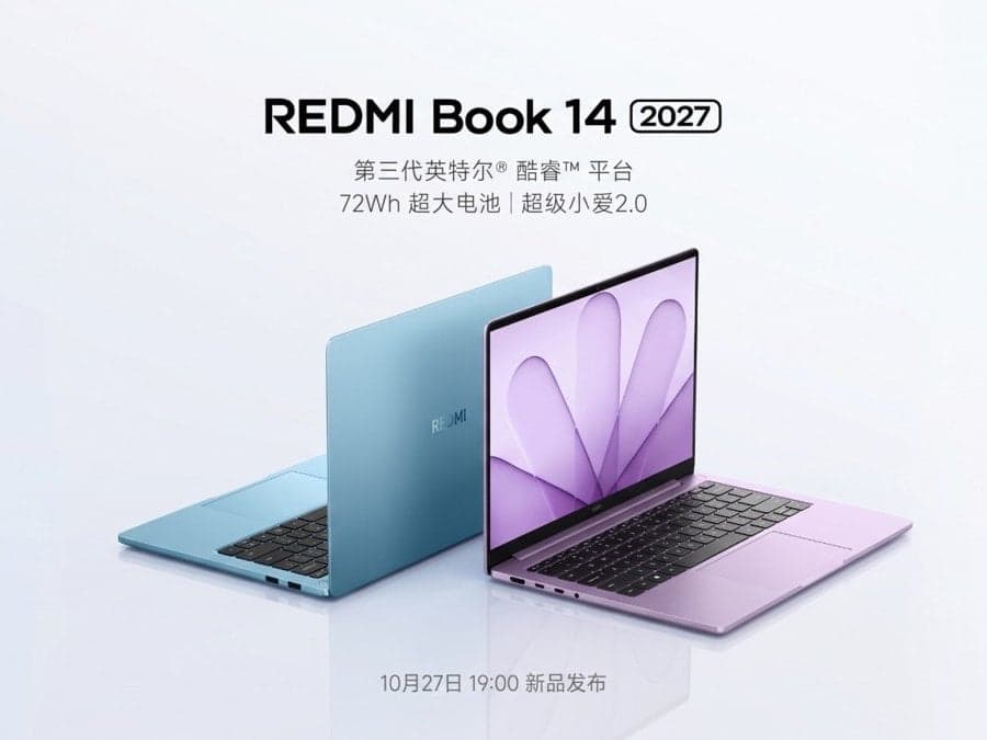REDMI Book 2027 Laptops Launch in China With Intel Wildcat Lake Chips