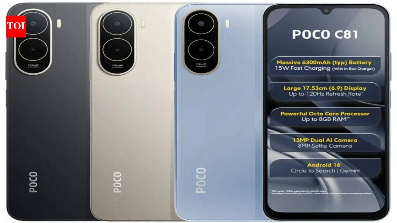 Poco C81, C81X Launch With 120Hz Display, Android 16, Massive Battery