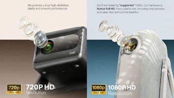 boAt CineHead M1 and E1 Smart Projectors Launched in India