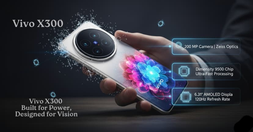 Vivo X300s Leak: 200MP Camera, 7,100mAh Battery, Dimensity 9500