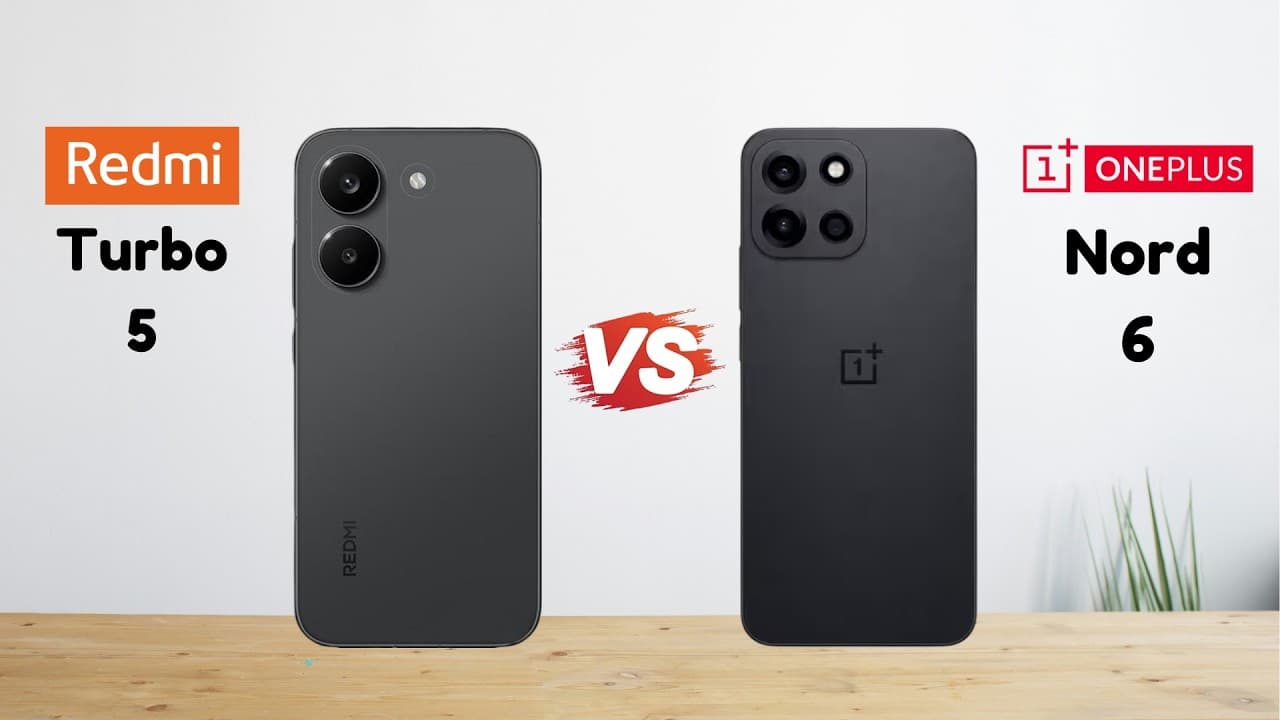 Redmi Turbo 5 vs OnePlus Nord 6: Spec Comparison Without Real Tests