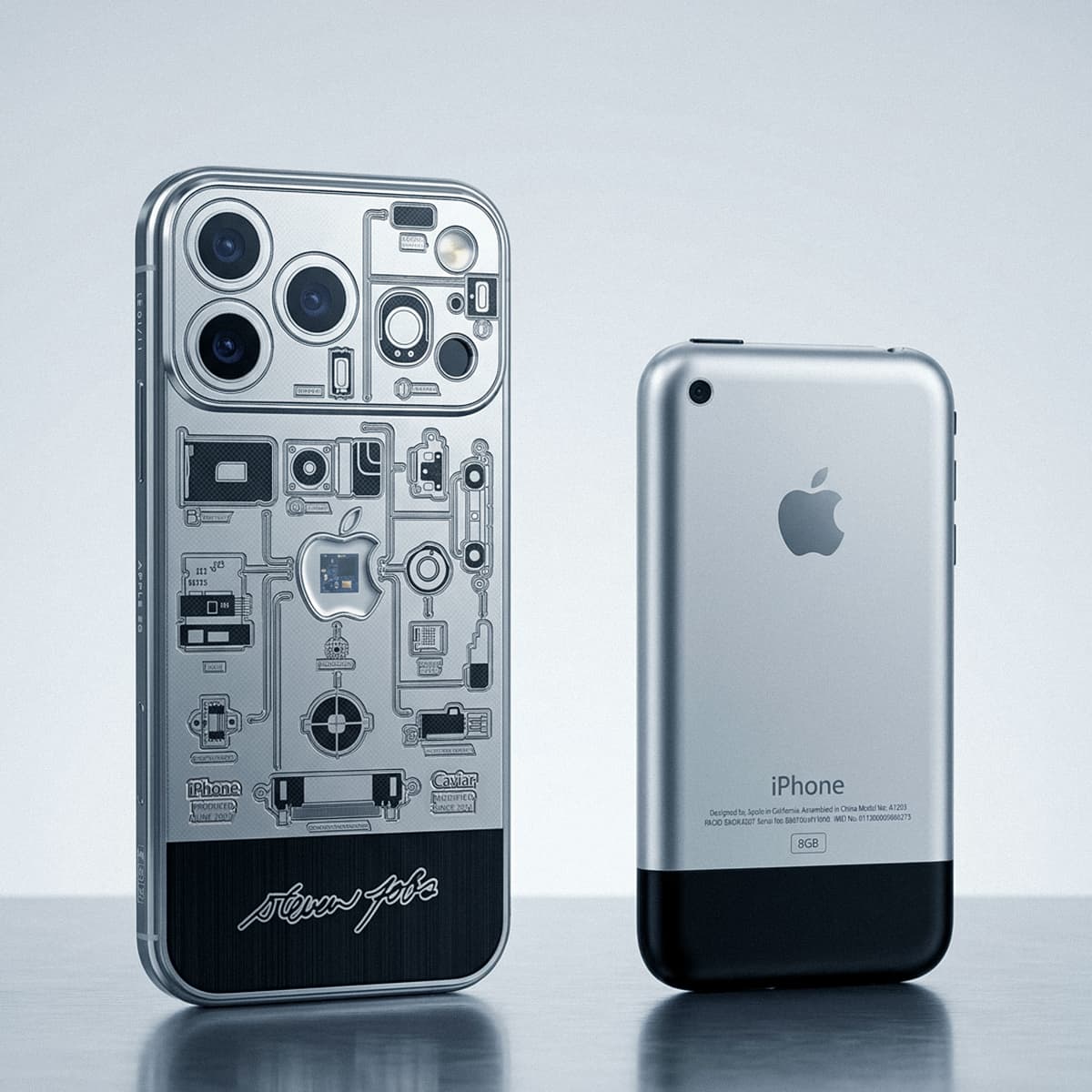 Caviar iPhone 17 Pro Contains Steve Jobs' Turtleneck Fragment
