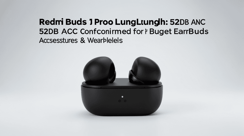 Redmi Buds 5 Pro Launch: 52dB ANC Confirmed for Budget Earbuds