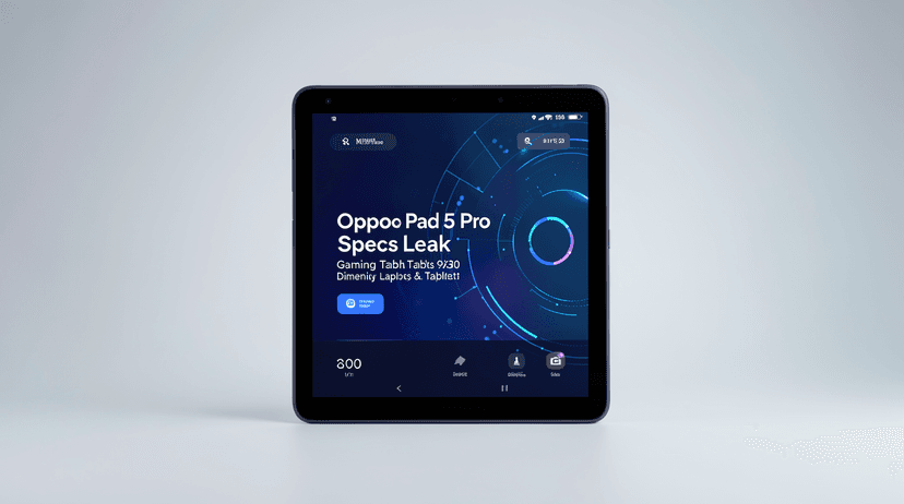 Oppo Pad 5 Pro Specs Leak: Gaming Tablet With Dimensity 9300
