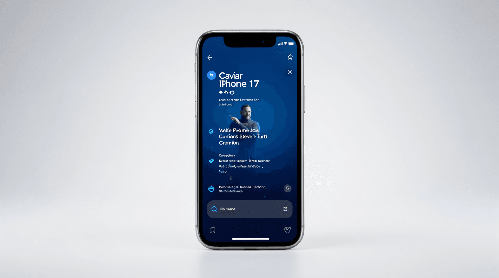 Caviar iPhone 17 Pro Contains Steve Jobs' Turtleneck Fragment