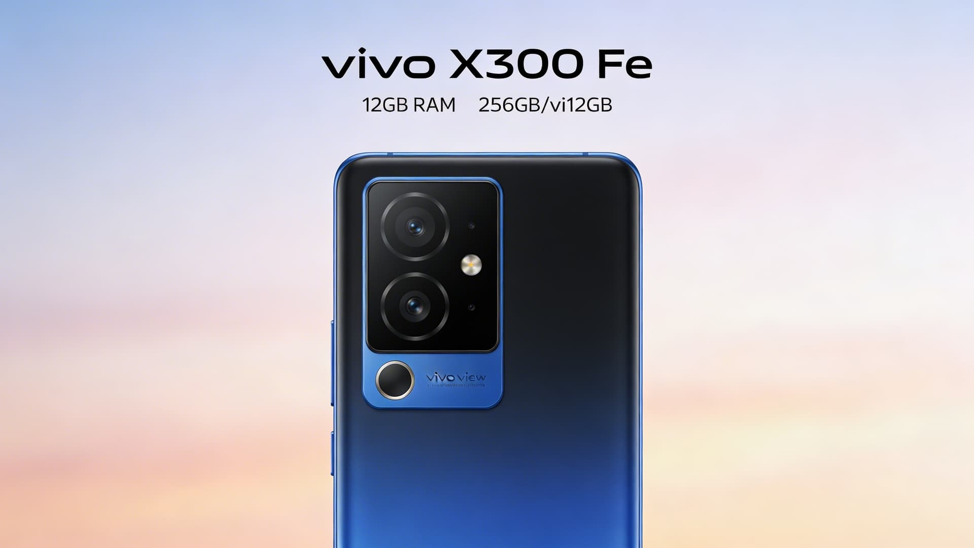 vivo X300 FE tipped with 12GB RAM, 256GB/512GB storage, Black and Blue colors