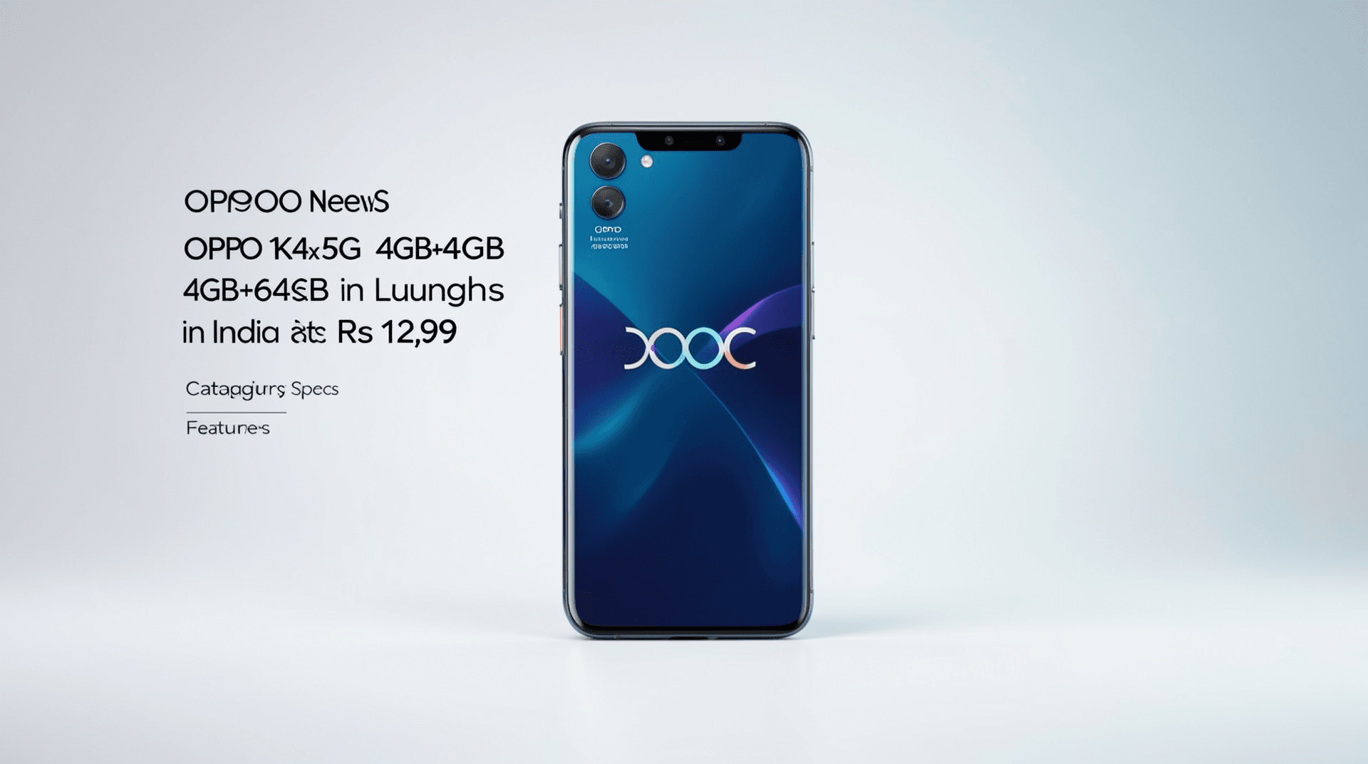 OPPO K14x 5G 4GB+64GB Launches in India at Rs 12,999