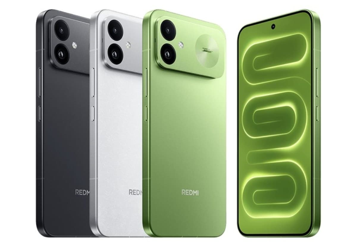 Redmi K100 smartphone front view showing 165Hz display and 10,000mAh battery