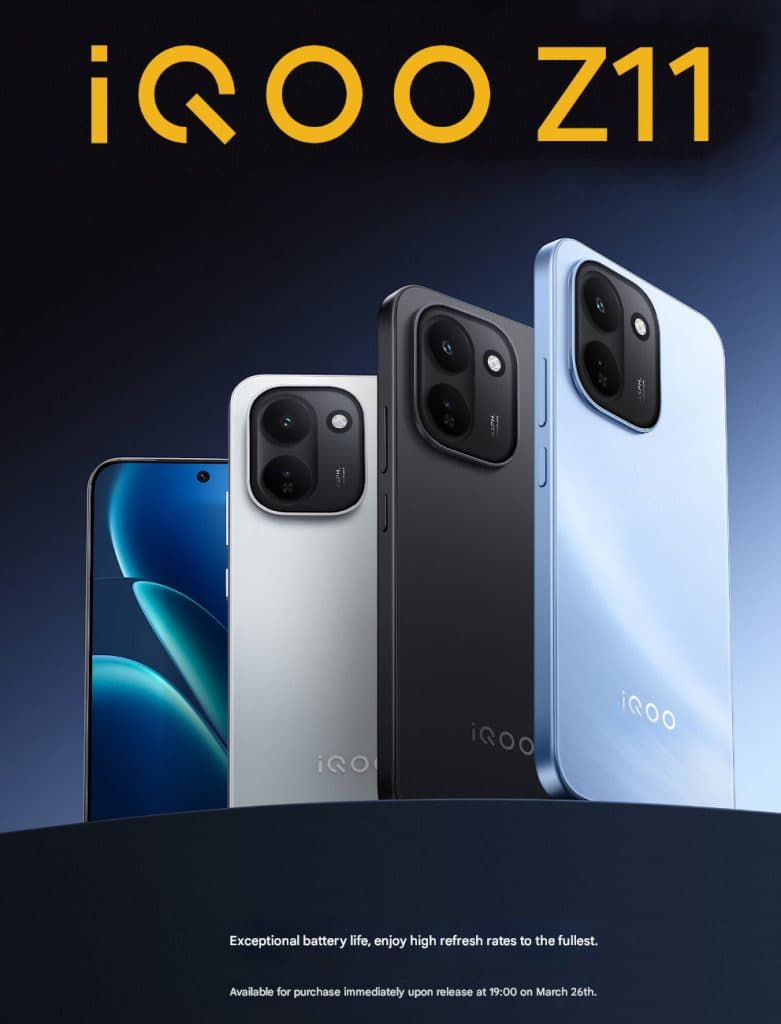iQOO Z11 Launching March 26 with 165Hz OLED and 9020mAh Battery