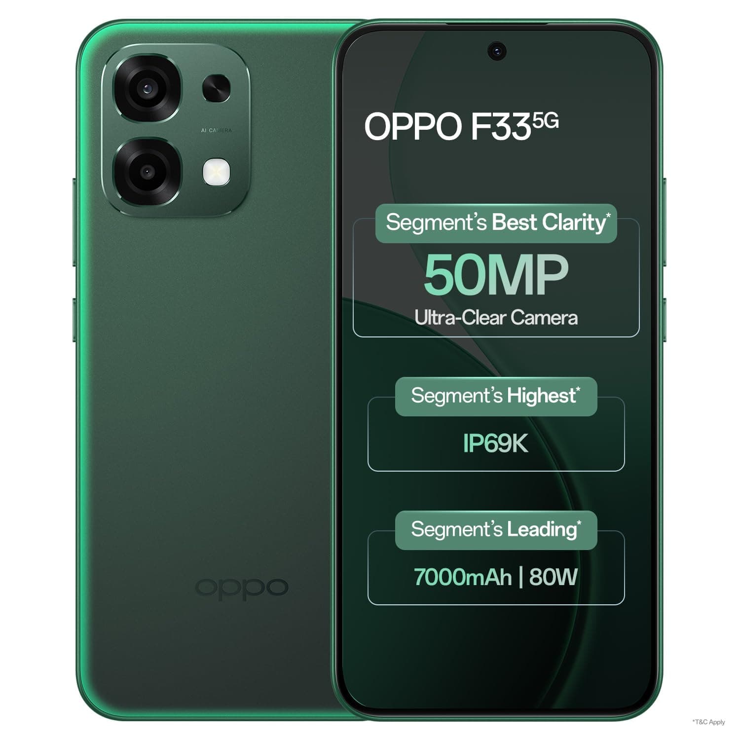 Oppo F33 Amazon listing leaks 7000mAh battery and 50MP camera