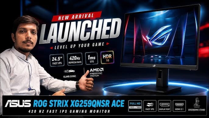 Asus ROG Strix XG259QNSR Ace Esports Monitor Launches With 420Hz Fast IPS