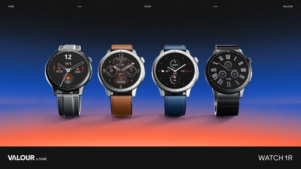 boAt Valour Watch 1R Launched With 1.43-inch AMOLED Display