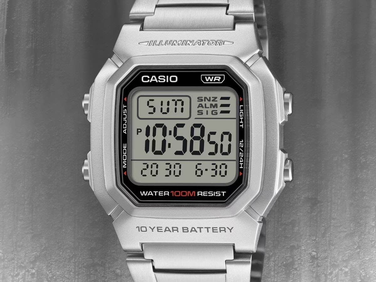 Casio W-800HD-1AV Digital Watch Launches in US With 10-Year Battery